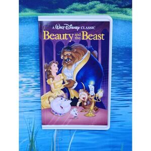 New Vintage Disney Parks VHS Style Notebook Journal Beauty And The Beast Unique